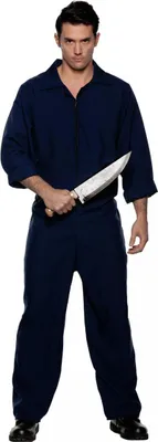 Produktbild von Horror Jumpsuit Kostümanzug als Serien Overall für Halloween Größe: XXL