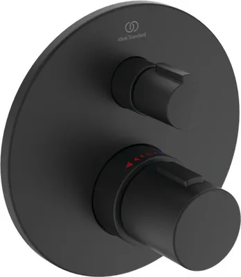 Produktbild von Ideal Standard Badethermostat Ceratherm T100 Unterputz A5813XG Schwarz (Silk Black)