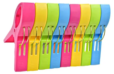 Produktbild von 16 Stücke Wäscheklammern, Strand Zubehör, Strandtuchklammern Handtücher Towel Clips für Wäsche, Strandtuch, Badetuch, Teppich