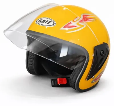 Obrázok produktu pre Prilba s vizierom pre motocykel, skúter, ATV – veľkosť M/L, metalická žltá