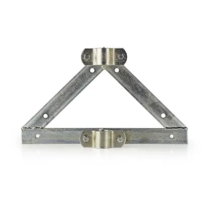 Immagine prodotto di Supporto a parete satellitare | Distanza dalla parete: 90 mm | Diametro morsetto: 32-42 mm | Acciaio | Argento