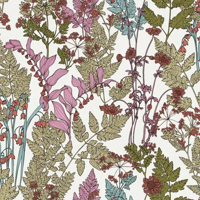 Produktbild von Profhome 377513-GU Blumen Tapete Floral matt creme grün blau 5,33 m2