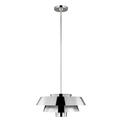 Zdjęcie produktu dla Lampa wisząca Brisbin polerowany nikiel 1xE27x60W metal wym:161,7x45,7x45,7cm IP20 Feiss
