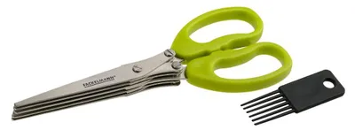 Image de Ciseaux pour herbes aromatiques avec brosse de nettoyage Fackelmann Basic