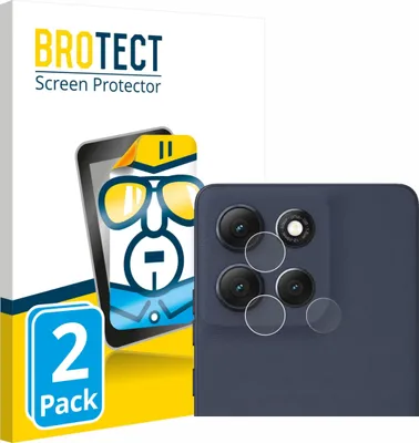 Produktbild von 2x Für Motorola Moto G86 (NUR Kameraschutz) Schutzfolie BROTECT Displayschutz Display Schutz Folie Klar Transparent