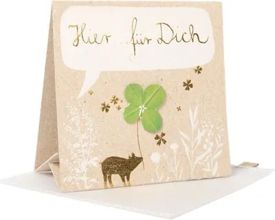 Produktbild von Glückskleewünsche Karte "Für dich"