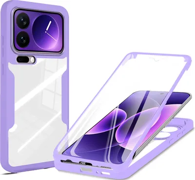Produktbild von 360° Grad Hülle für Xiaomi 17 Pro Max Rundum vollschutz Integriertem Displayschutz Lila