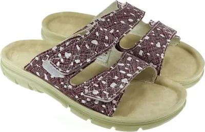 Obrázok produktu pre Dámske vzorované bordové papuče MJARTAN JEANS