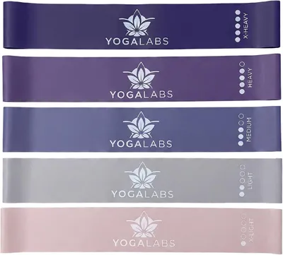 Obrázek produktu pro Sada fitness gum, 5 různých úrovní odporu, 100% přírodní latex, pro posilování