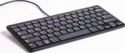 Produktbild von Raspberry Pi USB Tastatur QWERTY Schwarz mit 3-Port Hub