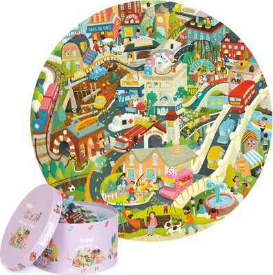 Obrázok produktu pre Okrúhle puzzle, 150 dielikov, Boppi - Mesto