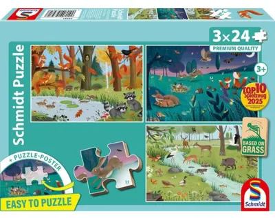 Immagine prodotto di Schmidt Spiele 56581, 24 pezzi, Flora e fauna, 3 anni