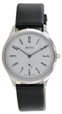 Produktbild von Aristo Bauhaus 1069 Herren Uhr Edelstahl 4H191 Leder
