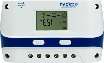 Immagine prodotto di Divisore di carica solare - Caricabatterie solare a 3 livelli - Ricarica accumulatori solari 40 A 12 V/24 V - Nero