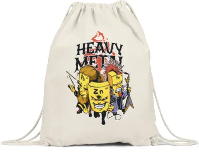 Produktbild von Heavy Metal Turnbeutel Gymsack Chemie Chemiker Naturwissenschaft Experiment Reagenzglas Glass Formel Periodensystem