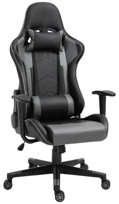 Obrázek produktu pro Ergonomická kancelářská židle - Herní židle - Otočná židle - Kancelářská židle z umělé kůže - Kancelářská židle - Černá