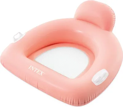 Produktbild von INTEX 56801EU Pillow Float Lounge aufblasbare Schwimmliege Netzsitz Schwimsessel rosa