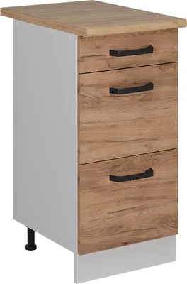 Zdjęcie produktu dla Szafka dolna do kuchni Vicco R-Line Złoty dąb energetyczny 40 cm BP Dąb, Model 52270