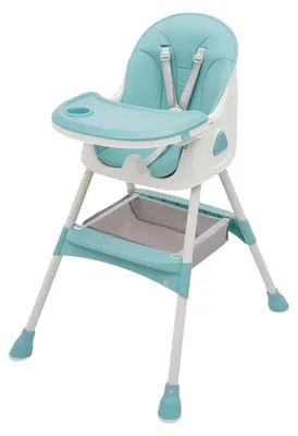 Immagine prodotto di Seggiolone 2-in-1 per bambini - Sedia da pranzo regolabile - Doppio vassoio con 5 posizioni - Poggiapiedi - Fino a 80 kg - Da 6 mesi a 6 anni - Verde