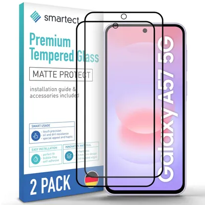 Produktbild von 2x Schutzglas Panzerfolie Full Screen Matt Samsung Galaxy A57 5G Displayschutz