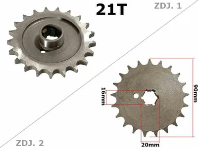 Image de MZ ETZ 250 21z W Pignon avant