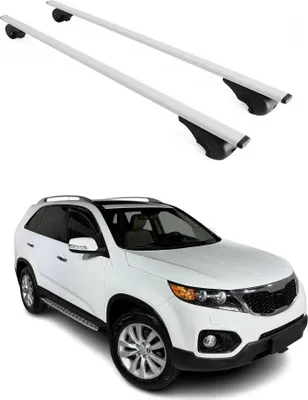 Produktbild von Dachträger Gepäckträger für Kia Sorento 2009-2014 Grundträger Metall Silber 2tlg