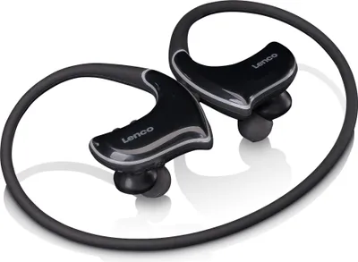 Obrázok produktu pre Lenco BTX-750BK - Slúchadlá Bluetooth® odolné voči striekajúcej vode s prehrávačom MP3 - čierne