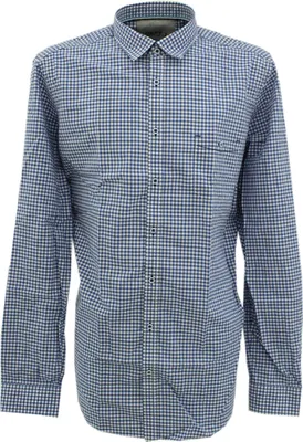 Produktbild von 30269 Venti, ,  Herren langarm Hemd, Popeline, blau weiß kariert, XL