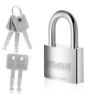 Image de Cadenas en acier inoxydable à haute sécurité, avec clés