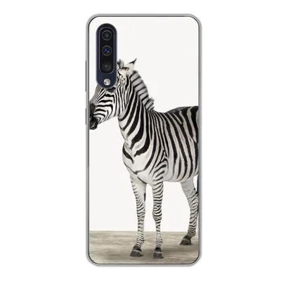 Produktbild von MuchoWow® Handyhülle Schutzhülle Hülle für Samsung Galaxy A50 Zebra - Mädchen - Tiere - Kinder - Jungen Silikon Softcase Handy Hülle - Mobiltelefonhülle