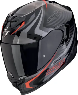 A product shot of a motorcycle helmet.