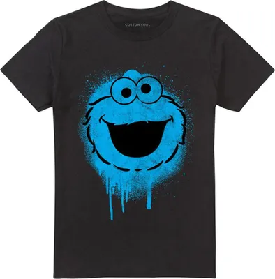 Produktbild von Sesame Street - T-Shirt für Herren/Damen Uni TV20477 (S) (Schwarz)