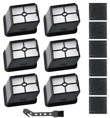 6 HEPA-Filter + Bürste für Rowenta X-Clean 4/5