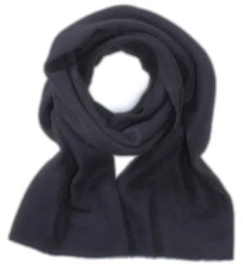 Produktbild von TUMELO Schal Damen & Herren, edler 100% Kaschmirschal, Uni, warmer Strickschal, weicher Wollschal - Schwarz