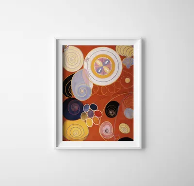 Produktbild von Poster - Canvas - Leinwand - 42 cm x 59,4 cm - Sie Tens Main IV Hilma af Klint