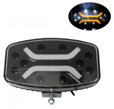 Produktbild von LED Hochleistungs-Dioden-Scheinwerfer / Halogenlampe 12V–24V weiß-gelb für ATV, Jeep, LKW, Traktor, landwirtschaftliche Maschine