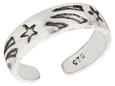Produktbild von Zehenring Zehring Stern Schweif 925 Silber