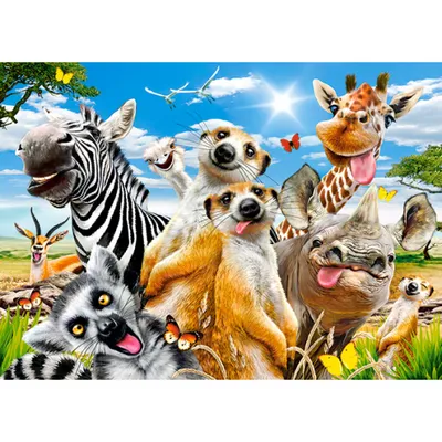 Produktbild von CASTORLAND Afrikanisches Selfie-Puzzle 260 Teile