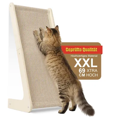 Produktbild von Kratzbrett Katze, L-Form Kratzsäule für Katzen, 71,7cm Kratzfeste Katzenkratzbrett, Kratzmöbel für Wand und Ecke