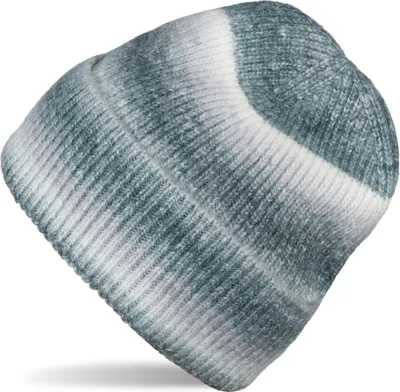Produktbild von styleBREAKER Damen Strickmütze mit Streifen Farbverlauf im Ombré Look, Feinstrick Mütze, Strick Beanie 04024199