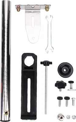 Immagine prodotto di Supporto di regolazione fine, adattatore di livellamento, 6 mm, filettatura esterna 15 mm, base girevole a 360 gradi, supporto a parete regolabile in altezza
