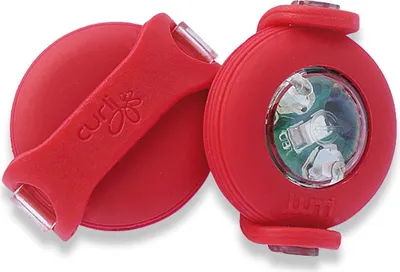 Produktbild von Curli Luumi LED, Hund, LED-Sicherheitsbeleuchtung, Rot, Acrylnitril-Butadien-Styrol (ABS), Silikon, CR2032, 32 mm
