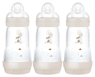 Image de Biberon MAM Easy Start, autonettoyant, anti-coliques, lot de 3 (3 biberons de 260 ml), MAM