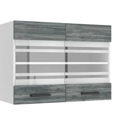Produktbild von Belini Hängeschrank Küche, Küchenschränke SGW. Breite 80 cm. Oberschrank mit 2 Türen, Küchenhängeschränke, Wandschrank Hängend, Glamour Wood