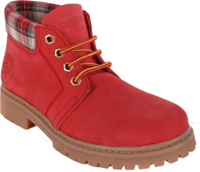 Produktbild von Diesel Damen Boots Stiefeletten Schnürschuhe Rot