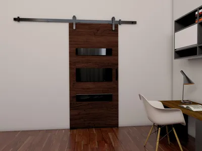 Produktbild von Schiebetür BUSHLAND 4 - 106 cm, Wenge