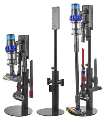 Produktbild von VEVOR Staubsaugerständer, Kompatibel mit Dyson V6 V7 V8 V10 V11 V15, Stabiler Staubsaugerständer mit Rädern für Dyson DC30 DC31 DC34 DC35 DC58 DC59 DC62 D74 Kabellose Bodenstaubsauger & Zubehör, Einstellbares Säulerohr, 3 Reiseclips-Grau