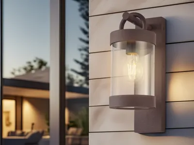 Produktbild von LED Außenwandleuchte Rostoptik, Landhausstil Wand-Laterne Terrassenbeleuchtung
