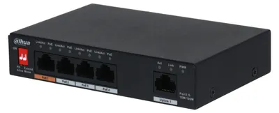 Produktbild von DAHUA DH-PFS3005-4ET-60 5-Port Unmanaged Desktop Switch with 4-Port PoE