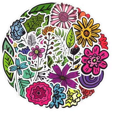 Produktbild von CHPN - Aufkleber - Blumenaufkleber - Zufällige Aufkleber - Blumenaufkleber - Aufkleber - 50 Stück - Mix - Geschenk - Laptopaufkleber - Blumen - Blumen - Blumen